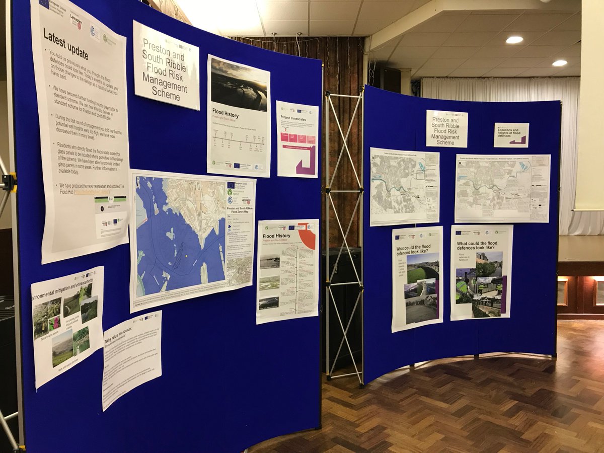 EnvAgencyNW's tweet photo. Our final Preston and South Ribble Community Drop In is taking place today from 3:30-7:30pm. Come along to the Mercure Tickled Trout Hotel to learn more about the #FloodDefence plans in your area and give feedback. #Samlesbury #Engagement #HigherWalton #Preston #SouthRibble https://t.co/wGZFMwYxEn