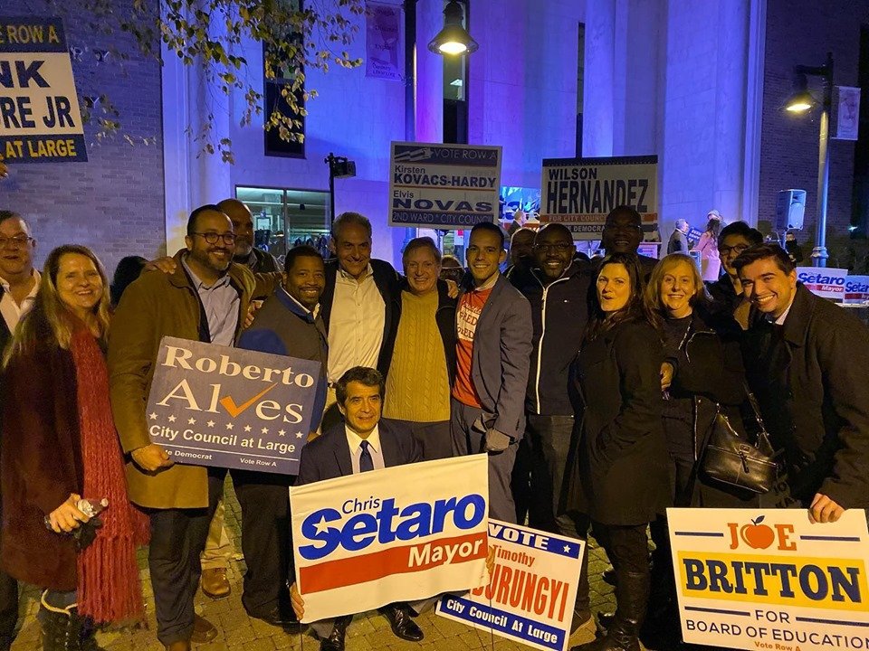 Chris_Setaro's tweet photo. Change is here, change is now. Thank you to Julie Kushner, Jahana Hayes, Andrea Gartner, our CT delegation and the thousands of #Danbury residents that power our campaign. Now let’s get out and vote! @CTDems https://t.co/SFAJLCzDYz
