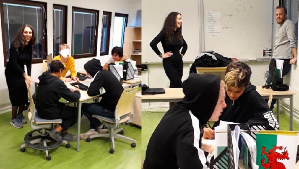 Soc för unga på plats hos Brages 9:or. Idag fördomsövning med fältarna från Sollentuna. #soundervisning #solskol #lärapåandrasätt