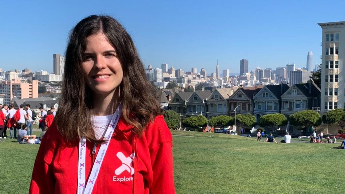 SantanderX's tweet photo. Sofía es una de las #Explorers que han viajado estos días hasta #SiliconValley para visitar grandes empresas como Google o Facebook👉Descubre de primera mano cómo está siendo la experiencia @ExplorerByX #ExplorerSFO #EmprendedorSX https://t.co/3LXK4QULau https://t.co/FfqWPqbx2H