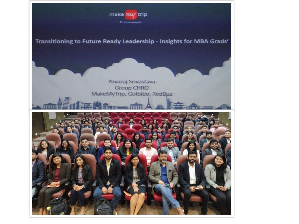 PLeased to have Mr. Yuvaraj Srivastava, Group Chief Human Resource Officer at MakeMyTrip.com, for a thought provoking and simply amazing session on transitioning to future ready leadership.