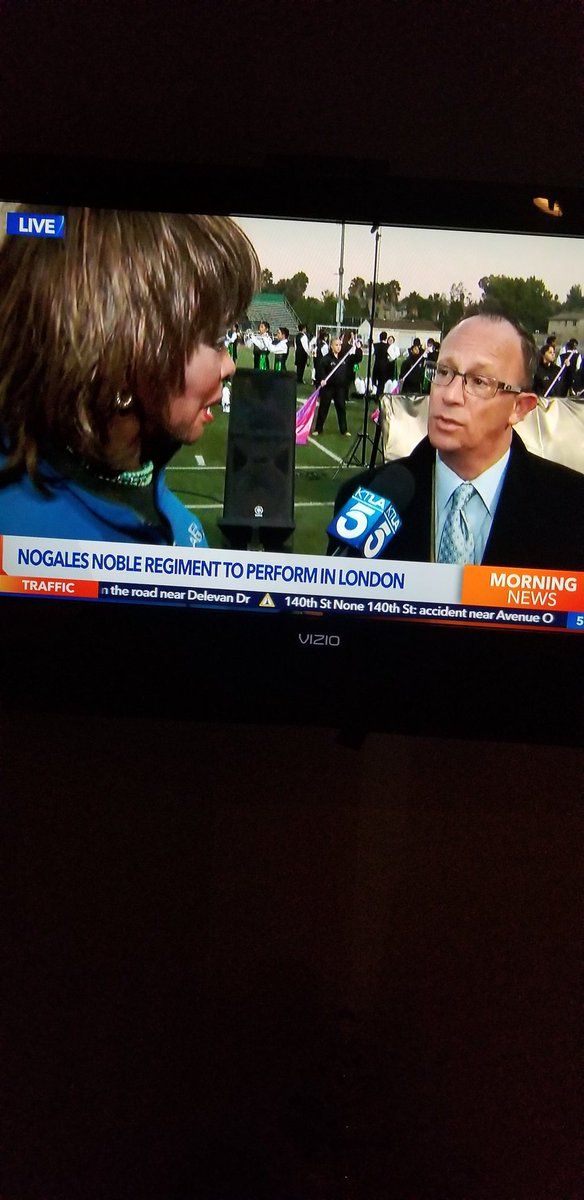 casian_mary's tweet photo. Nogales High on ktla 5 
Awesome
Congrats NHS band 
@RowlandSchools 
@NogalesNobles https://t.co/Nn9V1h5ppa