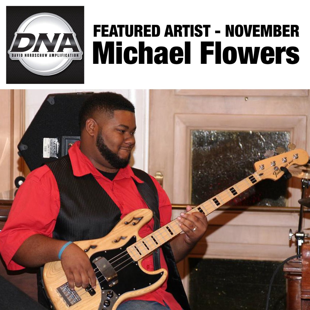 DNA_Amps's tweet photo. DNA Amps is proud to announce that Michael Flowers is the November Featured Artist of the Month! 

"Loving my DNA 210 cab in the studio! Thanks DNA!"

Gear: DNA-210 cab
Michael's tone? It's in his DNA...
https://t.co/KWr3Bt2ivj
#DNA
#DNAAmps
#Bass
#BassAmps
#MichaelFlowersSr https://t.co/rfv6zGj71T
