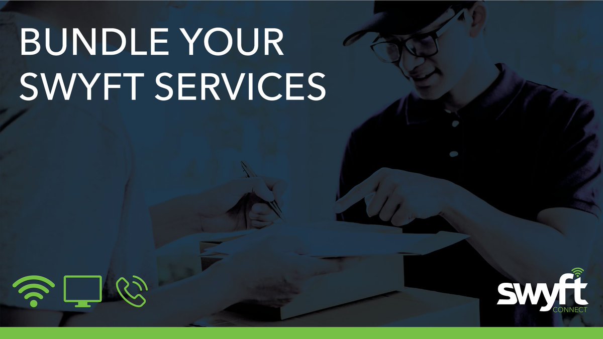 SwyftSupport's tweet photo. Looking to save money each month? Bundling your services with SwyftConnect can help you save big. Call us at 833.467.9938 or visit https://t.co/zI0YOs0C5P to learn more. https://t.co/3kbjW4sYAx