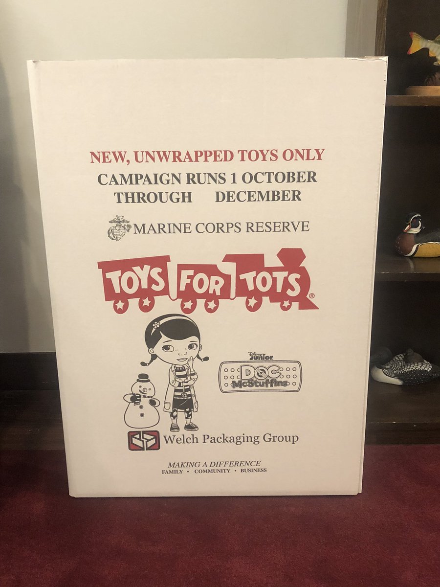 AaronLeeHammer's tweet photo. Hammer &amp; Associates is proud to be a @ToysForTots_USA drop box site again this year. Please help us fill this box! https://t.co/q6dHFvK8S5