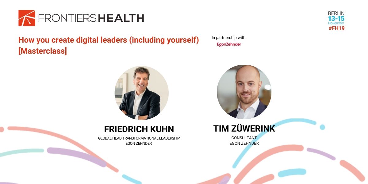 Truly proud to announce our renewed partnership with <a href="/EgonZehnder/">Egon Zehnder</a>. This year’s European Digital Health Day of Egon Zehnder will focus on the required change of individual and collective leadership repertoire in times of digital disruption. Get your pass: bit.ly/33zWCRP