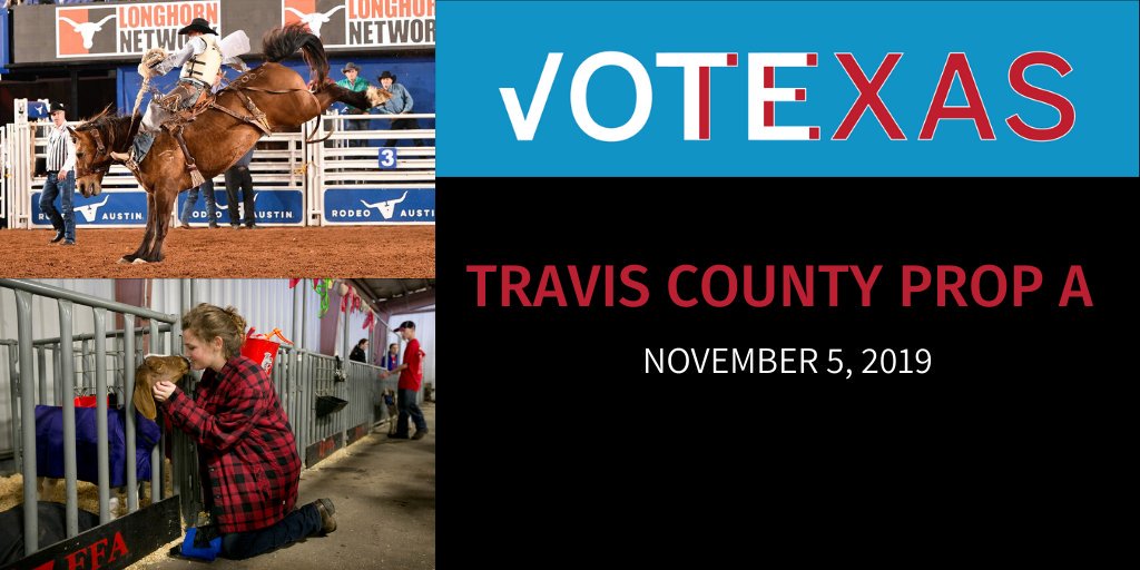 Here's your Election Day checklist! 
✔ Find your polling location: bit.ly/2oZys4p
✔ Know the difference between Travis County Prop A &amp; City of Austin Prop A. Travis County Prop A will renovate the Expo Center, without raising taxes
✔ Vote YES for Travis County Prop A!