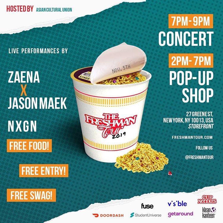 nxgncbnt's tweet photo. Here! Tonight! @FreshmanTour @zaenaworld @jasonmaek https://t.co/sNgmNeObs5