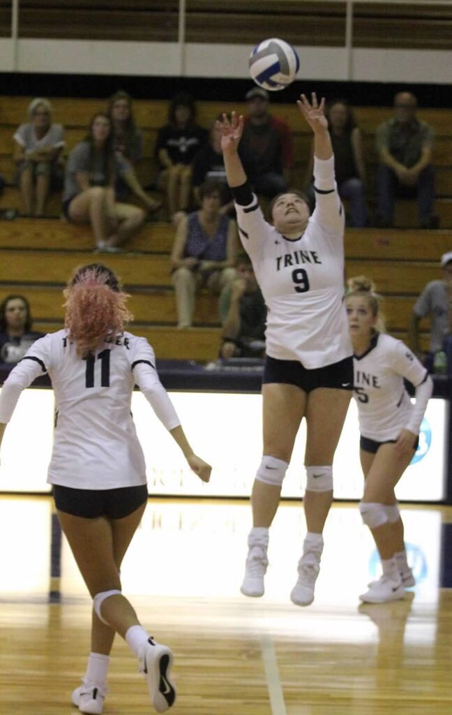 TrineWVB's tweet photo. HUGE CONGRATUALTIONS to @maddie_nicole21 and @jbaughman12 for earning @MIAA1888 1st Team All-Conference Honors!!! Extremely proud of all you have accomplished! 1st time in TrineVB history to have 2 1st team selections!!! #1000Club @circlecityvbc @LegacyLvc https://t.co/nw13qJo4Ep