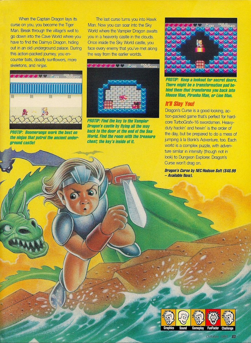 dragon's curse turbografx