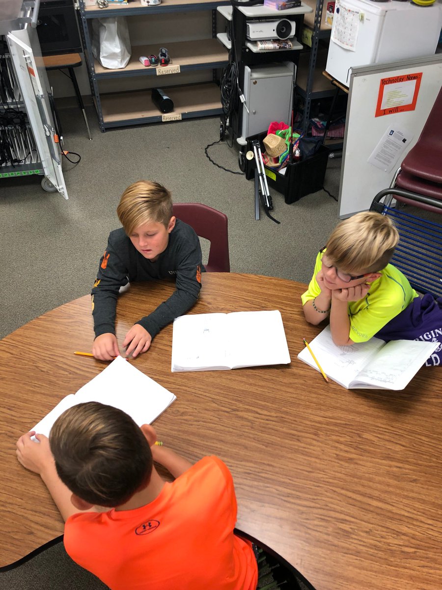 BushQUEST's tweet photo. Three brains are better than one this early Tuesday morning!  #pumpkinstandchallenge #engineeringbydesign https://t.co/jaH3ECMqay