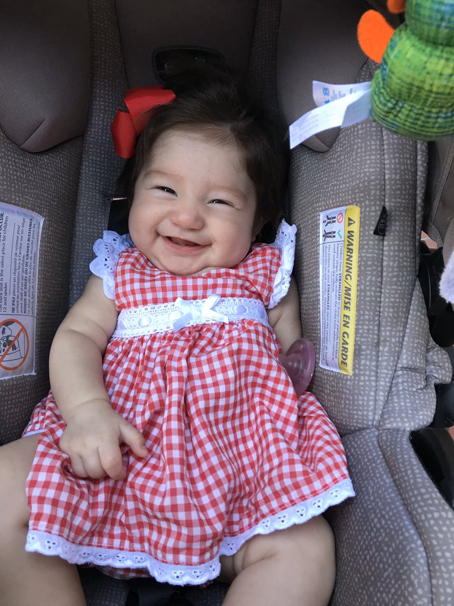 Loveadyy's tweet photo. We’re at 3 months now! And she’s already being a sneaky sneaks and yelling at her dad and I’m loving it 😀🥰 #Novalee #babyniece https://t.co/Di2aDHPop9