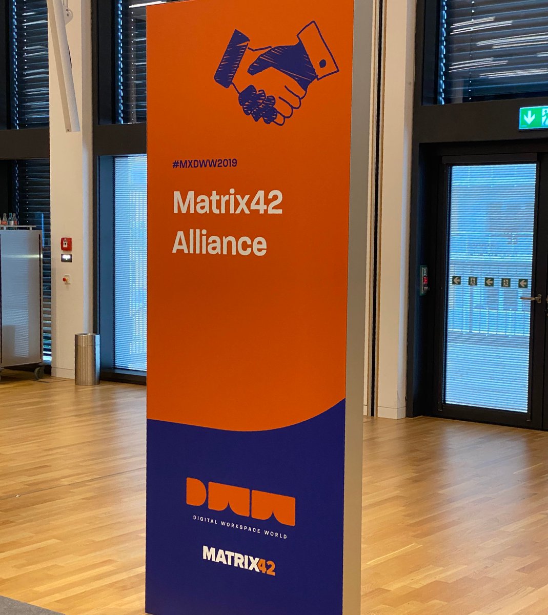 SyncDog's tweet photo. Our team is attending Matrix42's Digital Workspace World Conference in Frankfurt, Germany. It's always wonderful to see how active our integration partners are! #MX42DWW #Matrix42 #mobilesecurity https://t.co/U2KuhCkUHH