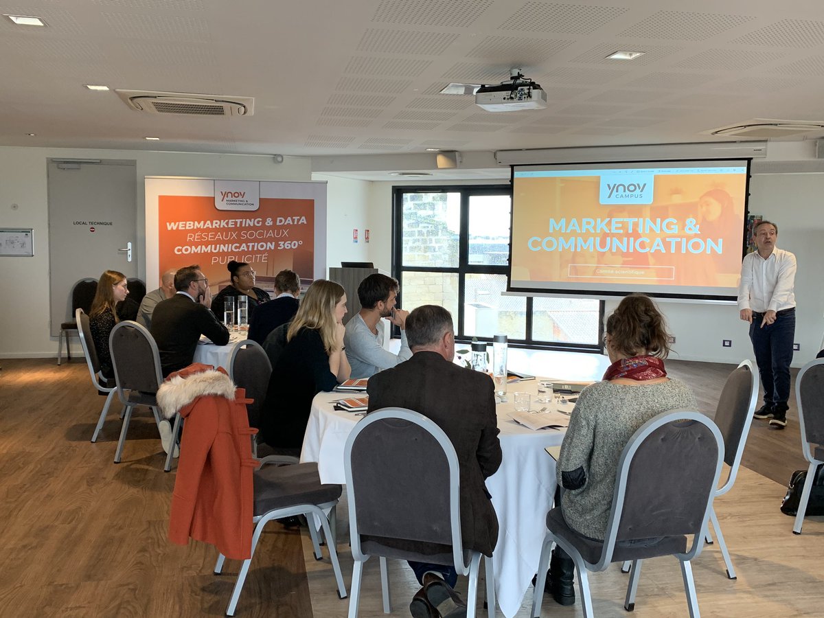 ynov_bordeaux's tweet photo. Notre Comité Marketing Communication participe à l’excellence de nos filières.  Démarrage ce jour avec de nombreux experts du domaine ! 
#tommyhilfiger #mairiedebordeaux #thales #philippderotshild #brainify #seppa #link #spationaute #triplec https://t.co/LcN012pGdG