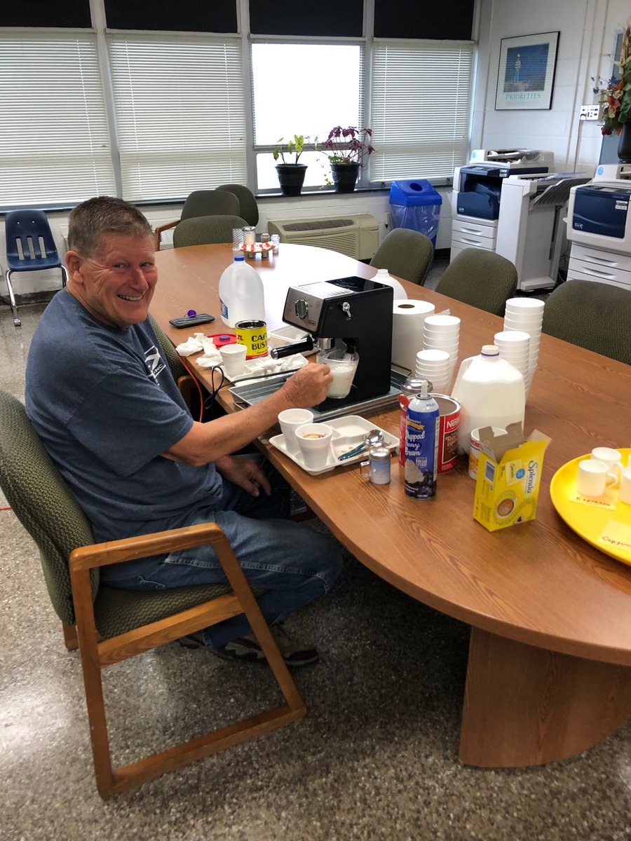 bfw_elem's tweet photo. Best math tutor at the beach donating his day to make a cappuccino bar for our staff! We love Mr. Johnson!!
@IrishPrincipal1 @MsLRiley https://t.co/SrHn9pn9RS