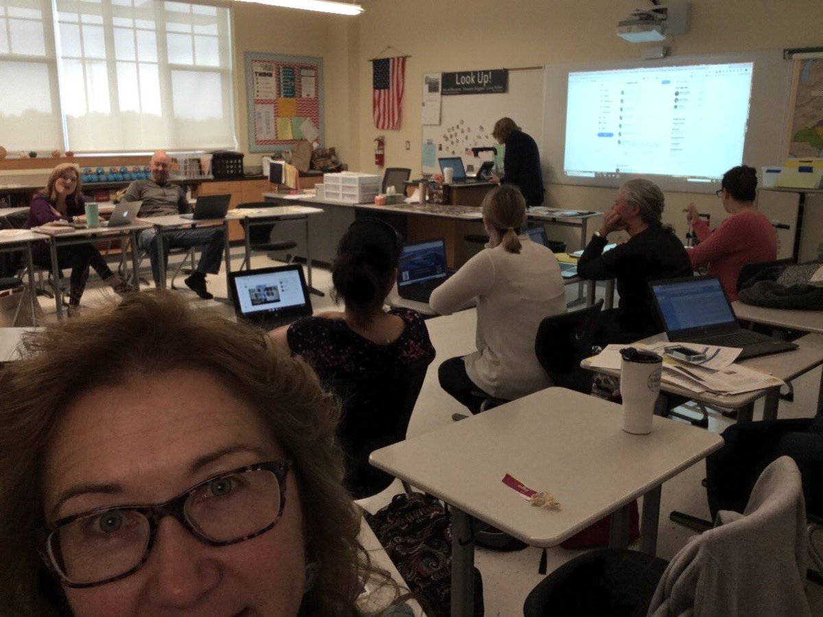 Sharing out ideas with the other Library Technology Integration Specialists! We are all learning about Dot &amp; Dash today...