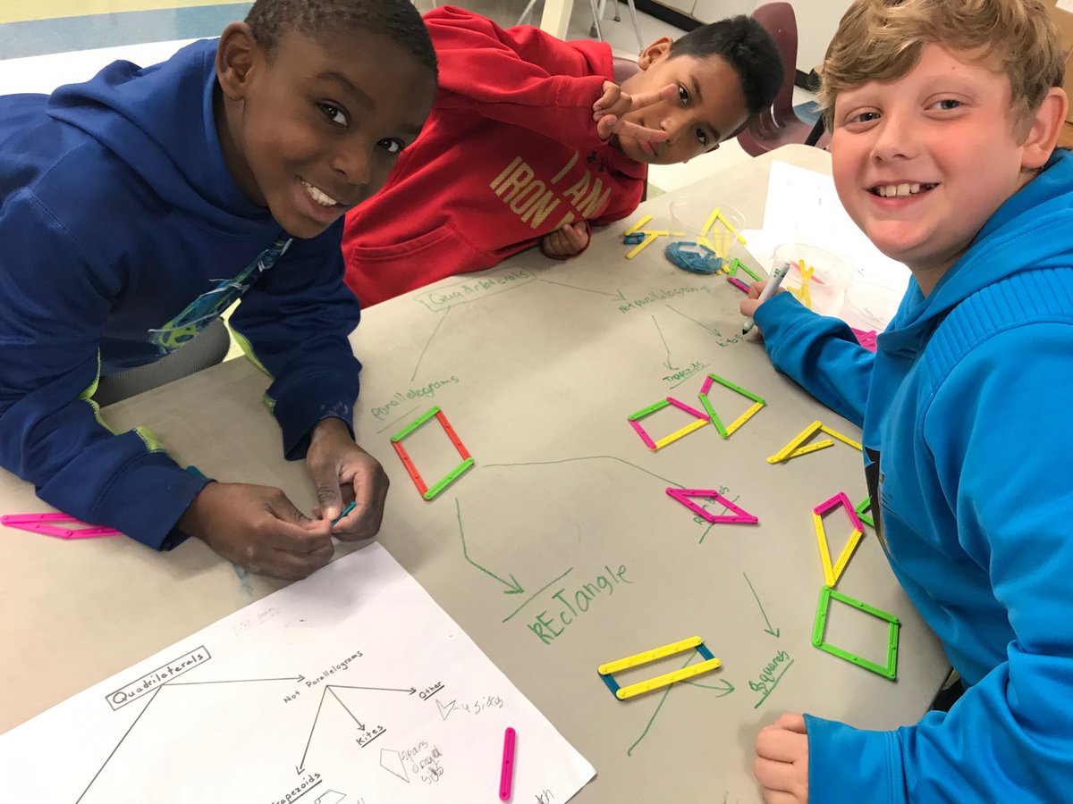 dsarazen's tweet photo. Yes, you can write on the tables. ⁦@WhiteKnollElem⁩ #quadrilaterals https://t.co/PRzQE6lLZ3