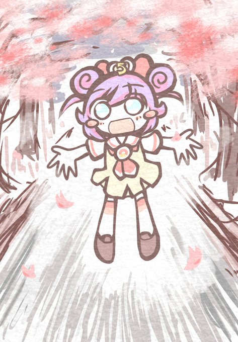 桜並木のtwitterイラスト検索結果 古い順