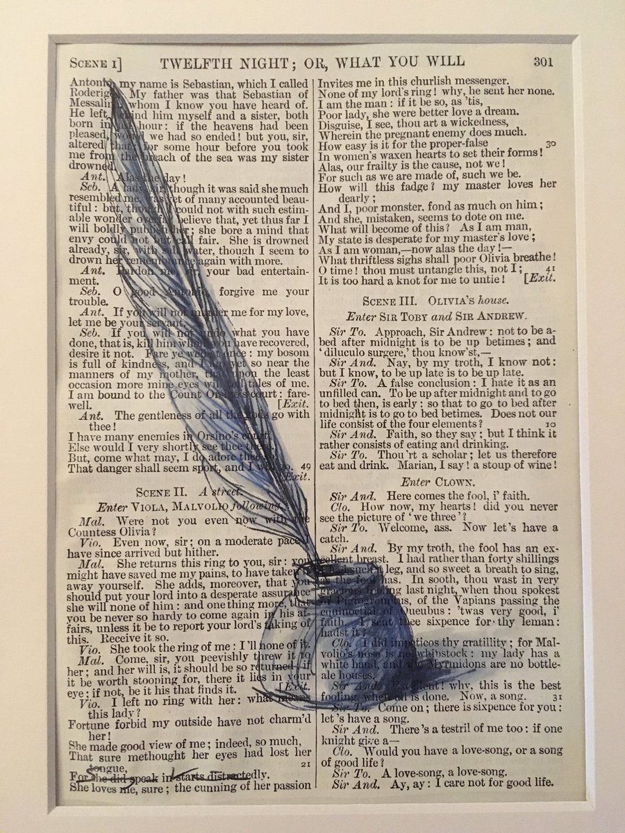 sonyavineartist's tweet photo. Quill and ink. Shakespeare sketch on Twelfth Night. £20 #quickpics https://t.co/1xfx5ShfOt