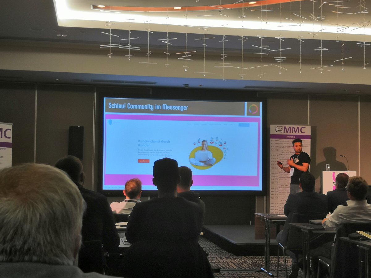 cvstl24's tweet photo. Starkes Event in Kรถln heute: #MMC 2019
Speaker fรผhrender Conversational Plattformen wie #Apple #WeChat #Facebook #google und Anbieter wie #MessengerPeople #MessagePipe #ChatChamp & Co. mit super Insights & Trends fรผr 2020! https://t.co/geCemxN7QO