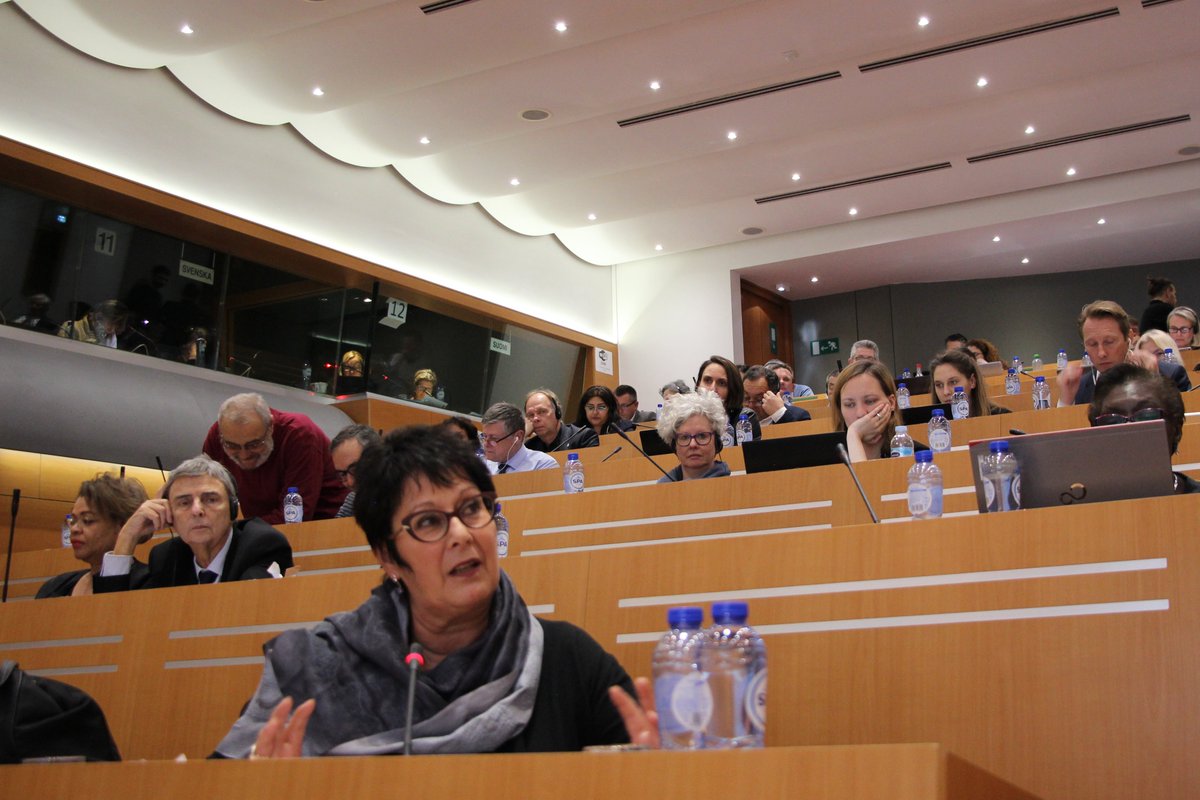 EPSUnions's tweet photo. General Secretary of @PSIglobalunion @rosapavanelli outlining the work and priorities of PSI, including LGBTIQ workers, digitalisation and the climate crisis!
#EPSUExec https://t.co/Hyh7KZeOKG