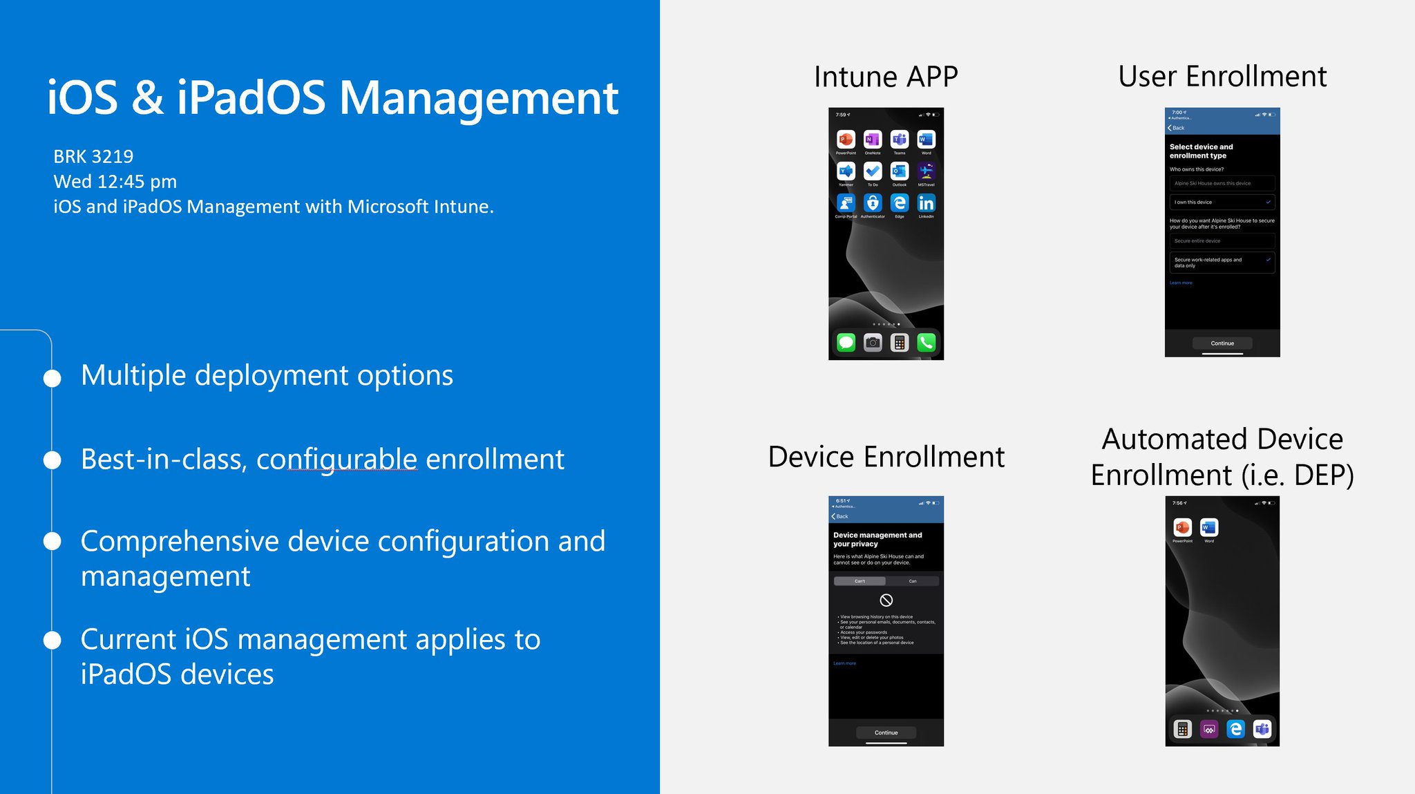 iPadOS, iOS Android macOS Mobile Enrollment