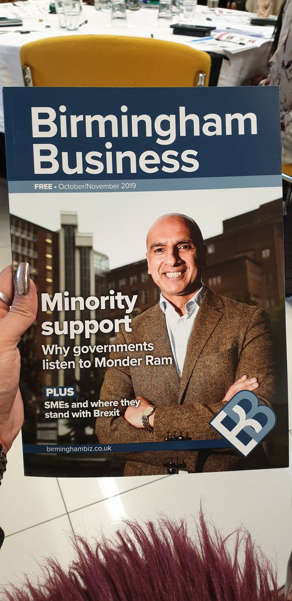 DaminiKSharma's tweet photo. Wow - great to see @monderram on the cover of the latest edition of @brumbiz. The work that Monder and @CREMEatAston do is so fundamental to the growth and success of ethnic minority led businesses and I am super excited to be working with the CREME team! #business #growth #SME https://t.co/WUuGw3S3rJ