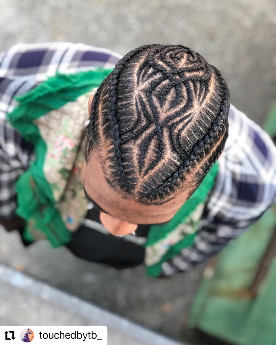 Touchedbytb_'s tweet photo. About early 🔥 stitch n designs ... had to come bless the big homie 🙌🏾.... @imanshumpert #touchedbytb_  #stitchbraids  #manbun #menbraidstyles  #designbraids #travelingbraider  #thebraidcartel https://t.co/3pXcSZXRky