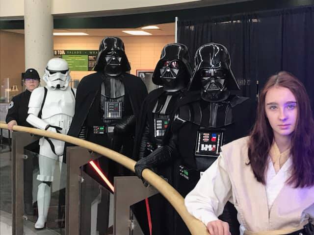 The Dark Lord was playing mind games at the Kamcon Convention in Kamloops, BC. 
#kamcon
#Badguysbadguysbadguysdoinggood