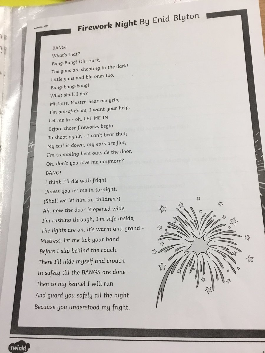SaintAidansM23's tweet photo. Firework Night being read in Year 5. Stay safe..... https://t.co/7Vy3kt8gHV