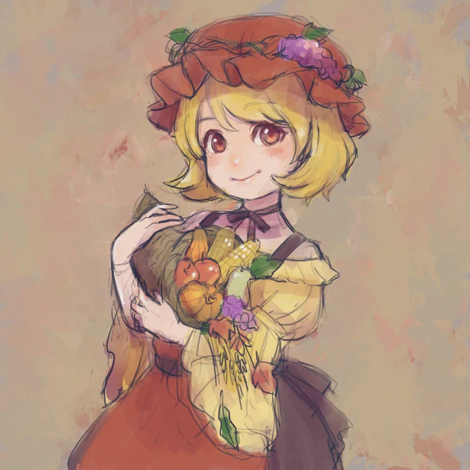 穣子 #深夜の真剣お絵描き60分一本勝負 