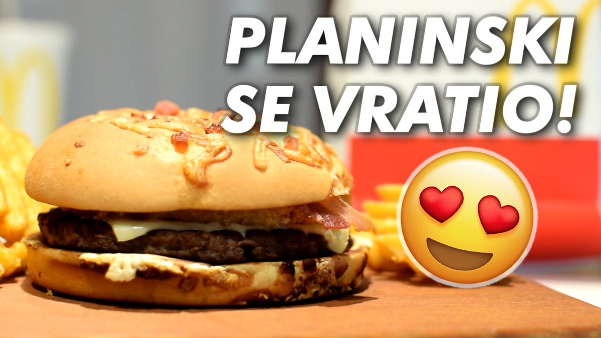 stadajedem's tweet photo. U današnjoj epizodi smo probali nove burgere iz Meka, Planinski i Double BBQ! :) #stadajedem #mcdonalds #mcdonaldssrbija #planinski #doublebbq

https://t.co/OFkP7slqOt https://t.co/e1RhbrrqOf