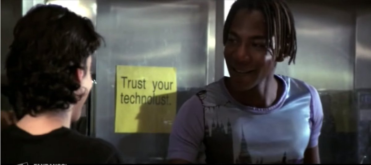 Scene from Hackers (the movie)