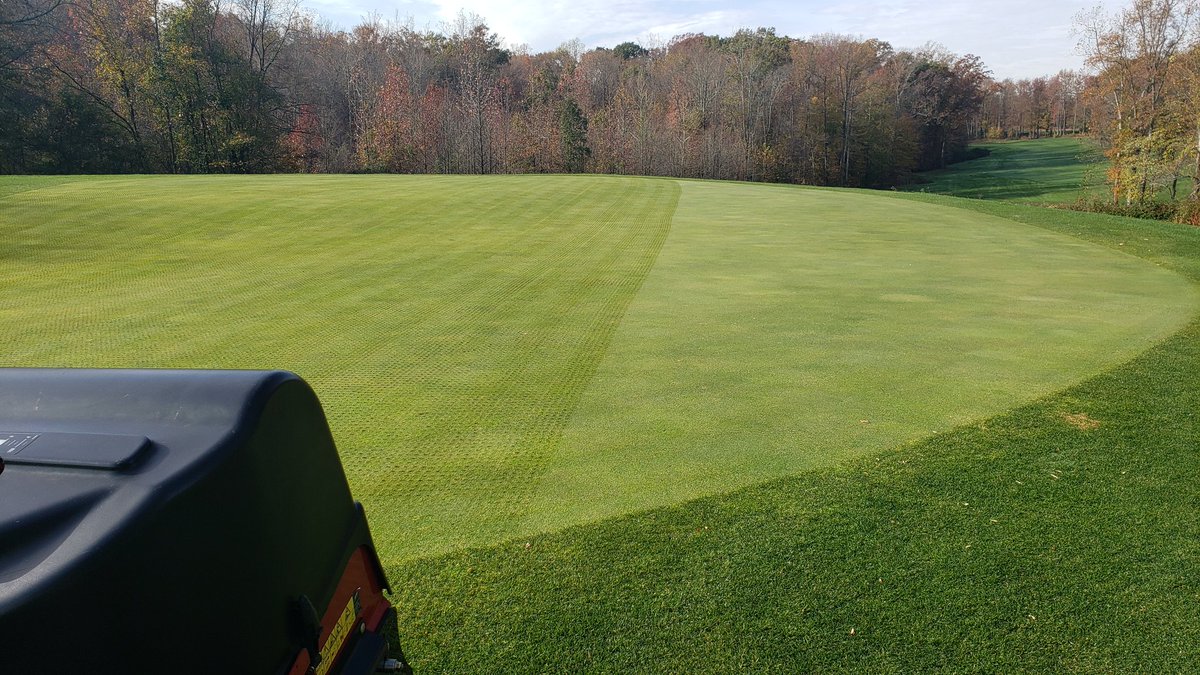 theBranchTurf's tweet image. Currently improving winter drainage and root and biological development on greens. Gonna be a good Spring!