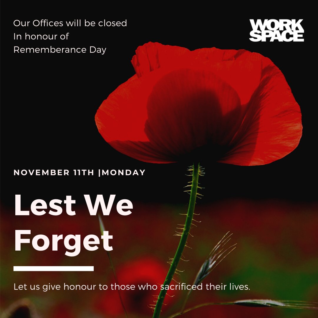 WorkspaceBL's tweet photo. We Remember!
#remember #lestweforget #workspace #Poppies #coworking #halifaxbusiness https://t.co/sWf87tz9VE