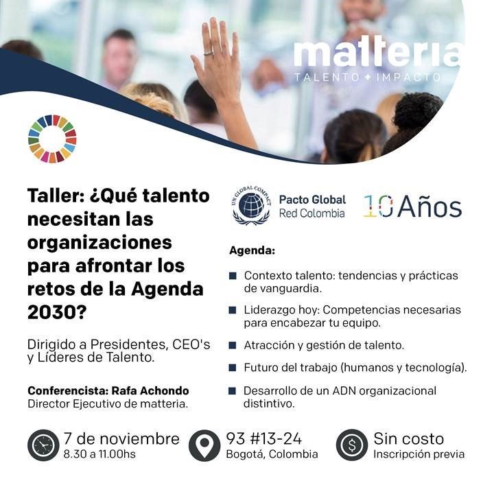 Formación | ¿Qué talento necesitan las organizaciones para afrontar los retos de la #Agenda2030?

Acompáñanos y conoce el nuevo talento que se busca en muchas organizaciones, aquellas que buscan agregar valor a nivel económico, social y ambiental.

ℹ️ pactoglobal-colombia.org/que-talento-ne…