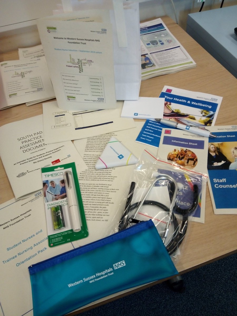 Really looking forward to giving out these goody bags tomorrow to welcome @BrightonNurses to @westernsussex #Sept2019 #BeOutstanding