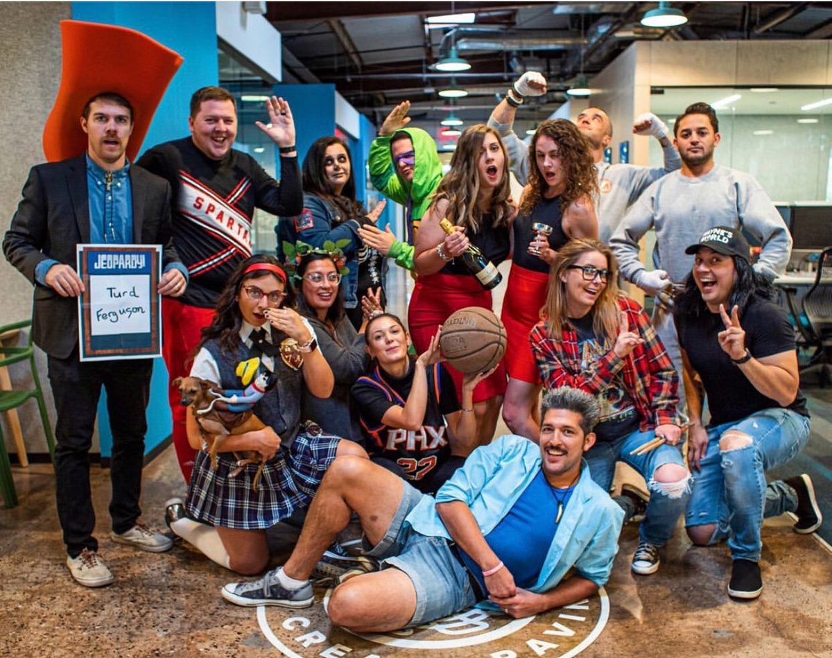 QuantumWork's tweet photo. 🏆🎃 Congrats to @CornerStoneDFW for winning our annual How Do You Halloween social media contest! Beetlejuice for the win! 

A big shout out to our 2nd place at @WebPT and 3rd at @fryorthodontics! Thank you for joining in on the fun! 👻 https://t.co/Ob615TRhkj