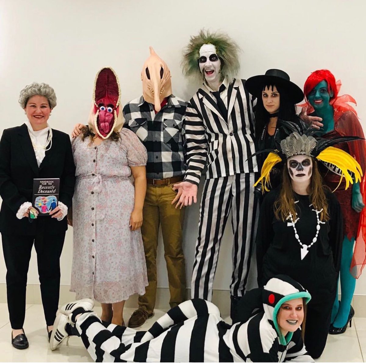 QuantumWork's tweet photo. 🏆🎃 Congrats to @CornerStoneDFW for winning our annual How Do You Halloween social media contest! Beetlejuice for the win! 

A big shout out to our 2nd place at @WebPT and 3rd at @fryorthodontics! Thank you for joining in on the fun! 👻 https://t.co/Ob615TRhkj