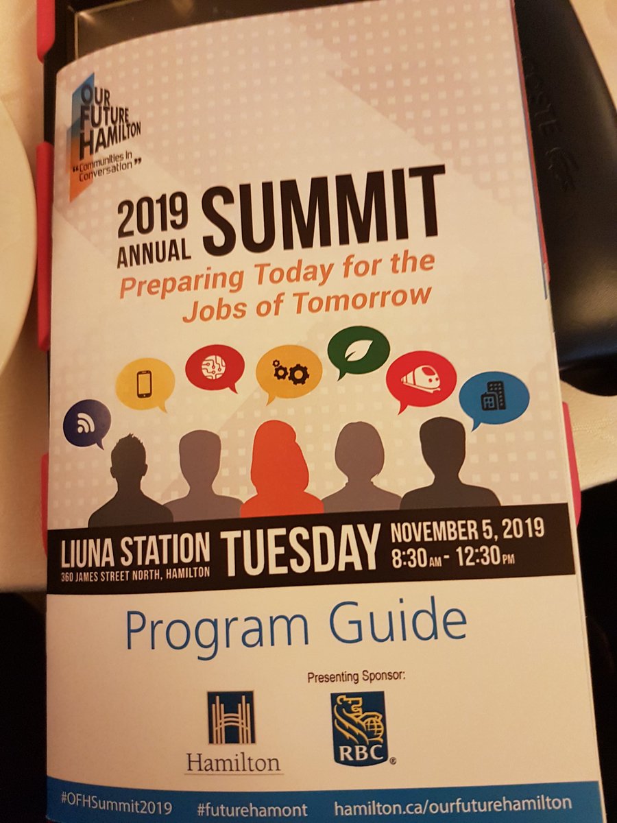 hallmfgconsult's tweet photo. At the 2019 Our Future Hamilton Summit. 'Preparing Today for the Jobs of Tomorrow.' @CCStoneyCreek is focused on this to ensure the best possible future of our community. Creativity, commitment & strategic foresight are important. #OFHSummit2019 #futurehamont #stoneycreekont https://t.co/517WNuNcQM