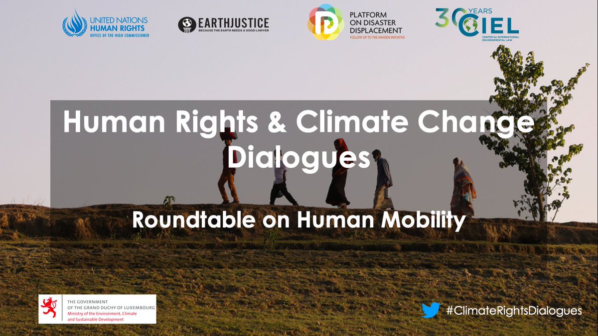 duycks's tweet photo. #ClimateRightsDialogues continue w. focus on mobility in context of climate change: experts gathered in Geneva stress scale of impacts &amp; diversity of HRs implications, local &amp; regional good practices, role of normative frameworks, challenges to address protection gaps 🌊🏜️🏚️ https://t.co/mXBnPWMIqq