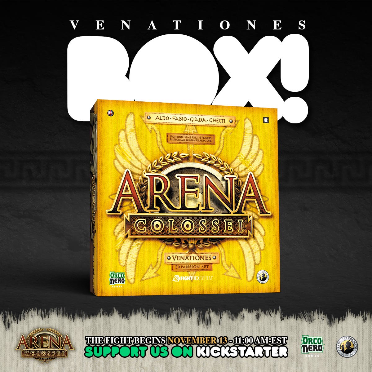 OrconeroM's tweet photo. Let Arena Colossei™ charm you! The three boxes are precious treasure chest full of History and entertainment.
-
Lasciati affascinare da Arena Colossei™! Le sue tre scatole sono preziosi scrigni ricchi di Storia e divertimento.
-
#ArenaColossei #Boardgame #Miniature #Kickstarter https://t.co/HQJNvv23Zi