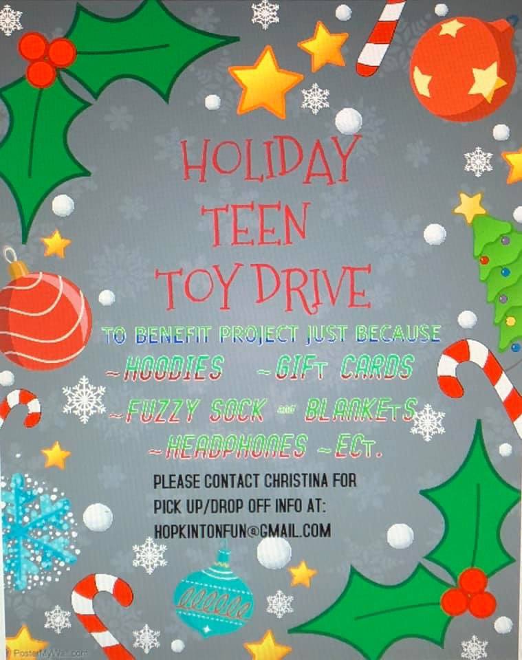 It’s that time of year again!! Please think of teens when donating this season!! They are often forgotten about!!
Contact me for donations!! Thank you