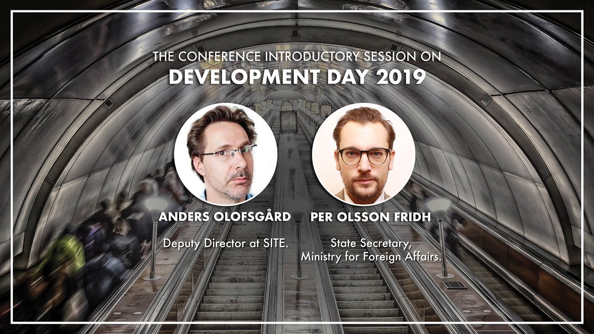 SITEStockholm's tweet photo. 6 DAYS LEFT | Meet the #conference introductory session on the upcoming Development Day 2019.🔜 #DDConference2019 #devpol #democracy @handels_sse 

Special guest:
➡️ @thinkper - State Secretary at International Development Cooperation, @SweMFA https://t.co/hIpjyJNVKr