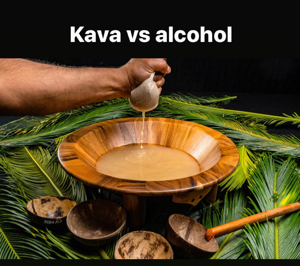 KavaVinaka's tweet photo. How does Kava compare to alcohol to you? 

A- Happiness.
B- Make you feel more social.
C- Make you feel more relaxed or calm. 
D- All of above

#kavavinaka #kavabar #kavakava #kava #socialdrinks #organic #bula #roots #islandlife #stressrelief #kavaflow https://t.co/ePraMlDspl