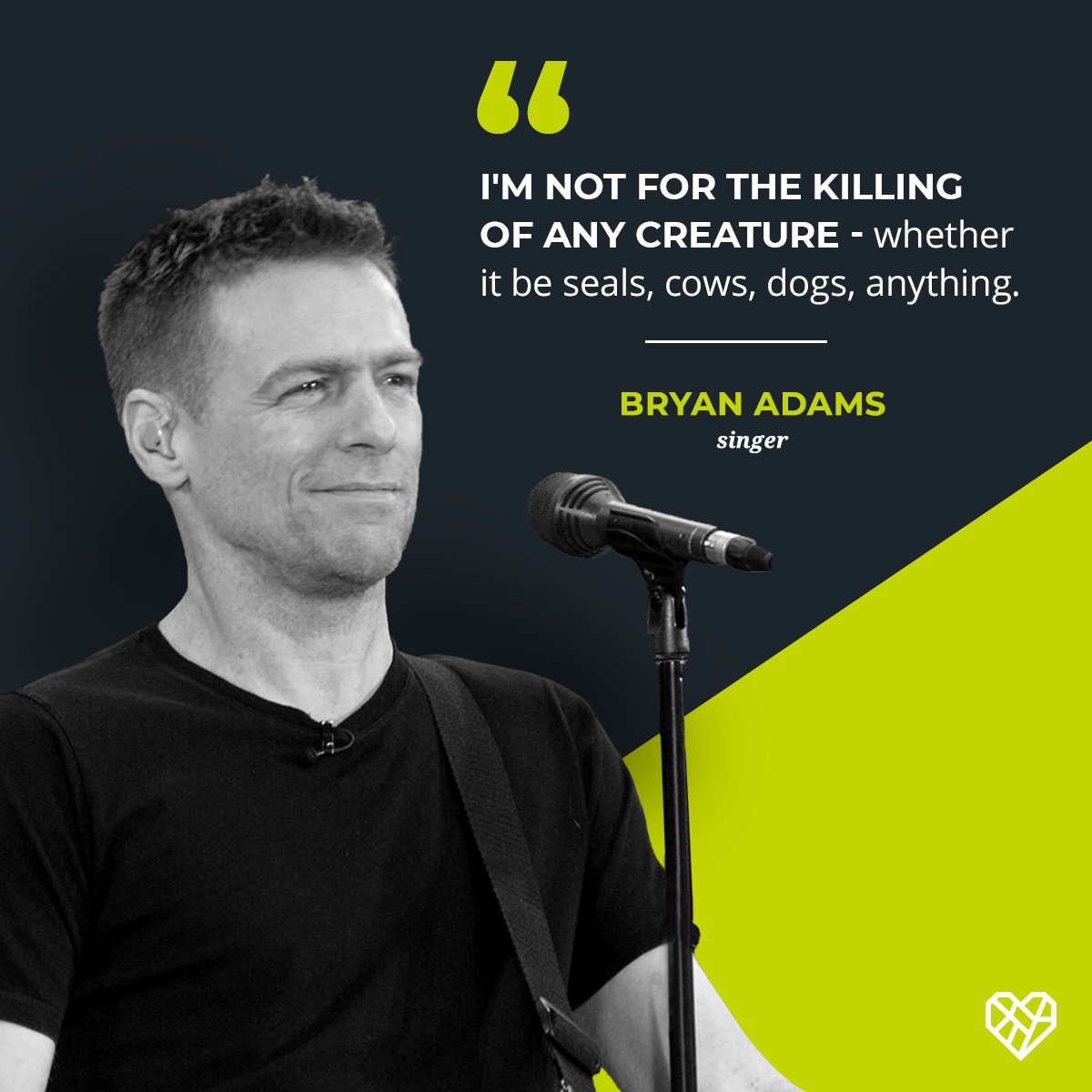 Happy Birthday, Bryan Adams! Thank you for being an outspoken advocate  