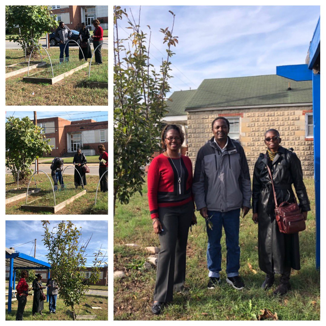 Fields722's tweet photo. I had the pleasure of meeting with Dr. Michelle Corley and Dr. Leonard Githinji from Virginia State University Agriculture Department. We are in beginning phase of trying to develop a school garden that will connect to the school’s curriculum.#collaboration🧡💙 https://t.co/rf4twvLdf1