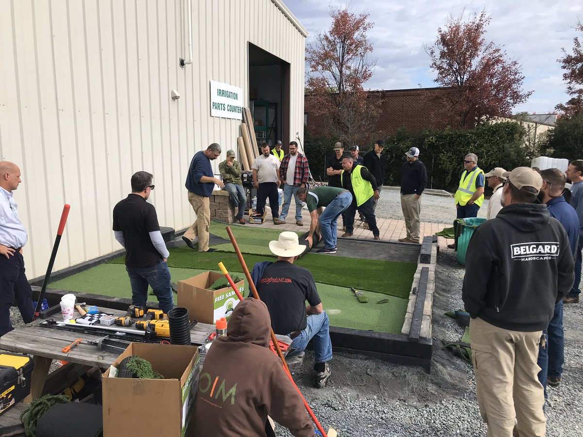 sajohnston1's tweet photo. Helping our Customer Partners become more successful with synthetic turf training today at #siteone Matthews. #strongertogether #globalsynturf https://t.co/IJ5Cx7EIpv