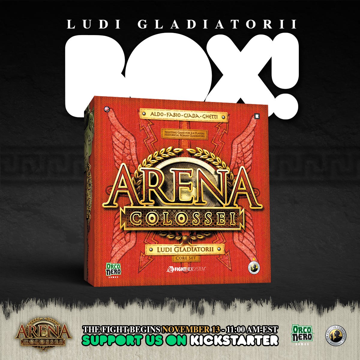 OrconeroM's tweet photo. Let Arena Colossei™ charm you! The three boxes are precious treasure chest full of History and entertainment.
-
Lasciati affascinare da Arena Colossei™! Le sue tre scatole sono preziosi scrigni ricchi di Storia e divertimento.
-
#ArenaColossei #Boardgame #Miniature #Kickstarter https://t.co/HQJNvv23Zi
