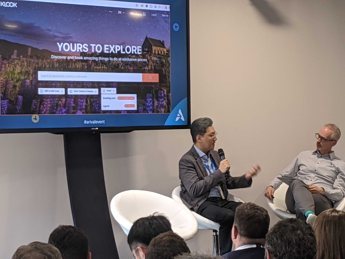 arivaltravel's tweet photo. Arival@WTM continues with the Roundtable Debate: OTAs, Technology &amp; the Future of Distribution and an Ask Me Anything session with Klook.
#arivalevent #wtmlnd #WTMLondon2019
@KlookTravel @Walks @palisis @Musement https://t.co/UzKbkcTUNh